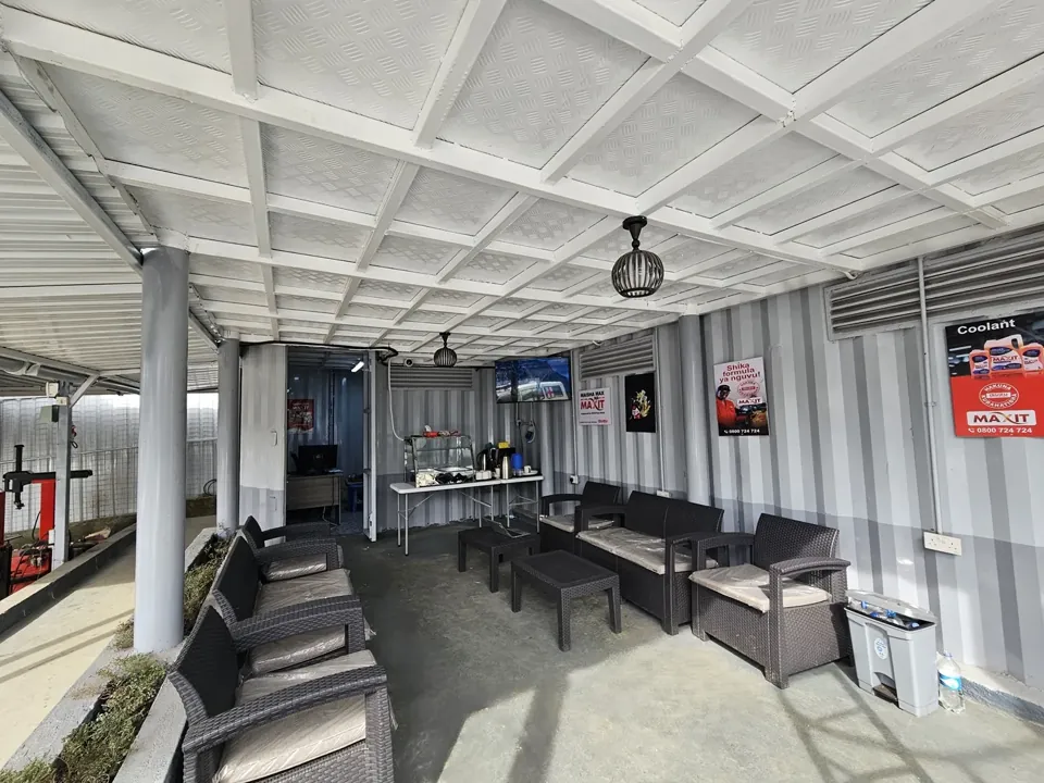 Customer lounge. Seating, refreshments and Wi-Fi