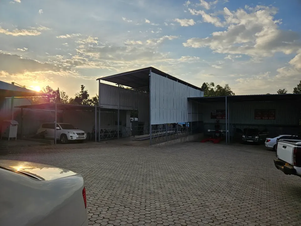 Evening at the workshop. Golden hour on the Migori–Isebania Road